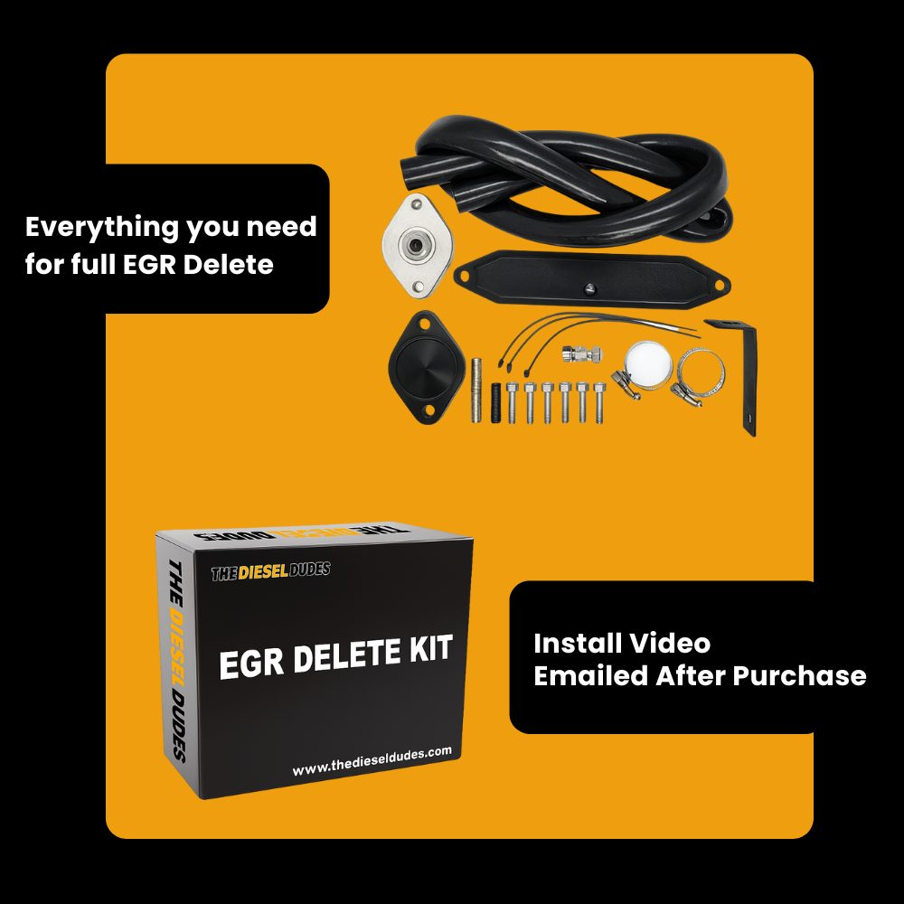 Ford 6.7 Powerstroke full delete bundle kit components for 2013-2014 diesel engines.