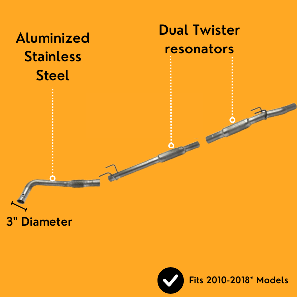 3" Full Exhaust | 3.0L Mercedes Sprinter Van | 2010-2018