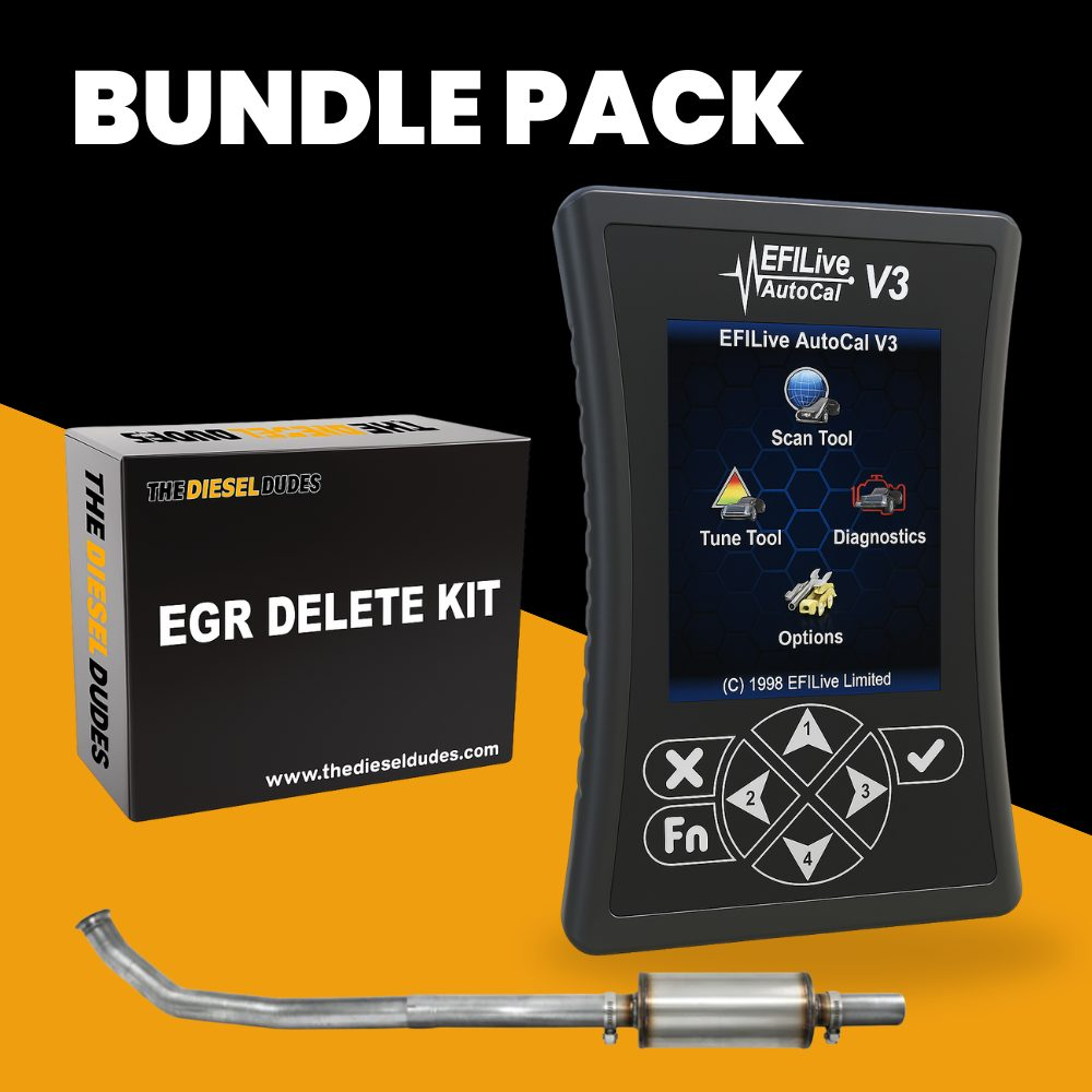 Ram Cummins 6.7 full delete bundle with muffler for 2010-2012 Dodge Ram trucks.