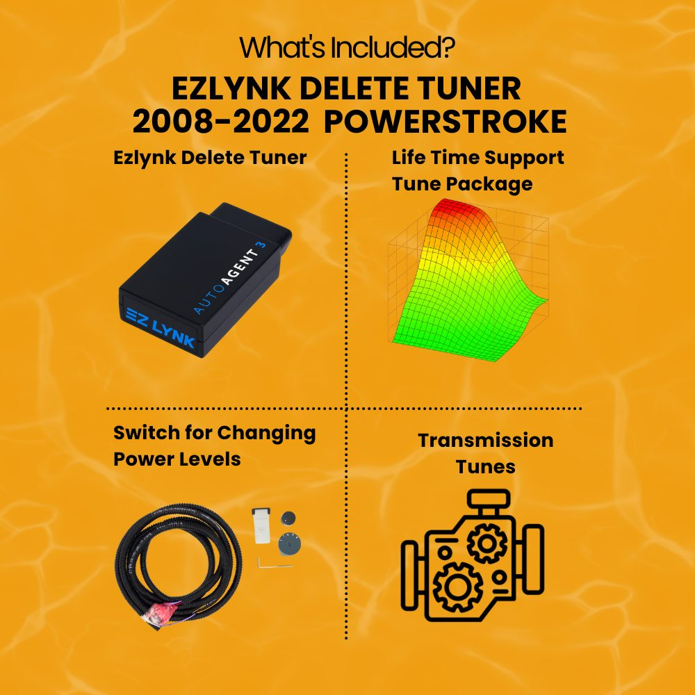 Ez Lynk Auto Agent 3 delete tuner device for Ford Powerstroke diesel engines 2008-2022 models.