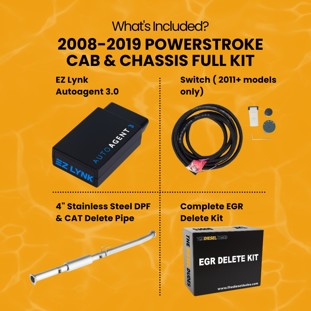 Cab & Chassis Ford Powerstroke Full Delete Bundles | 2008-2019