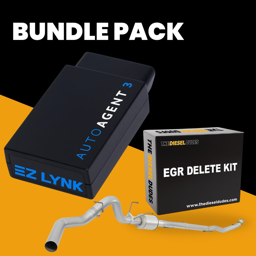 Ram Cummins 6.7 full delete bundle components and hardware displayed for 2019-2021 diesel truck models.