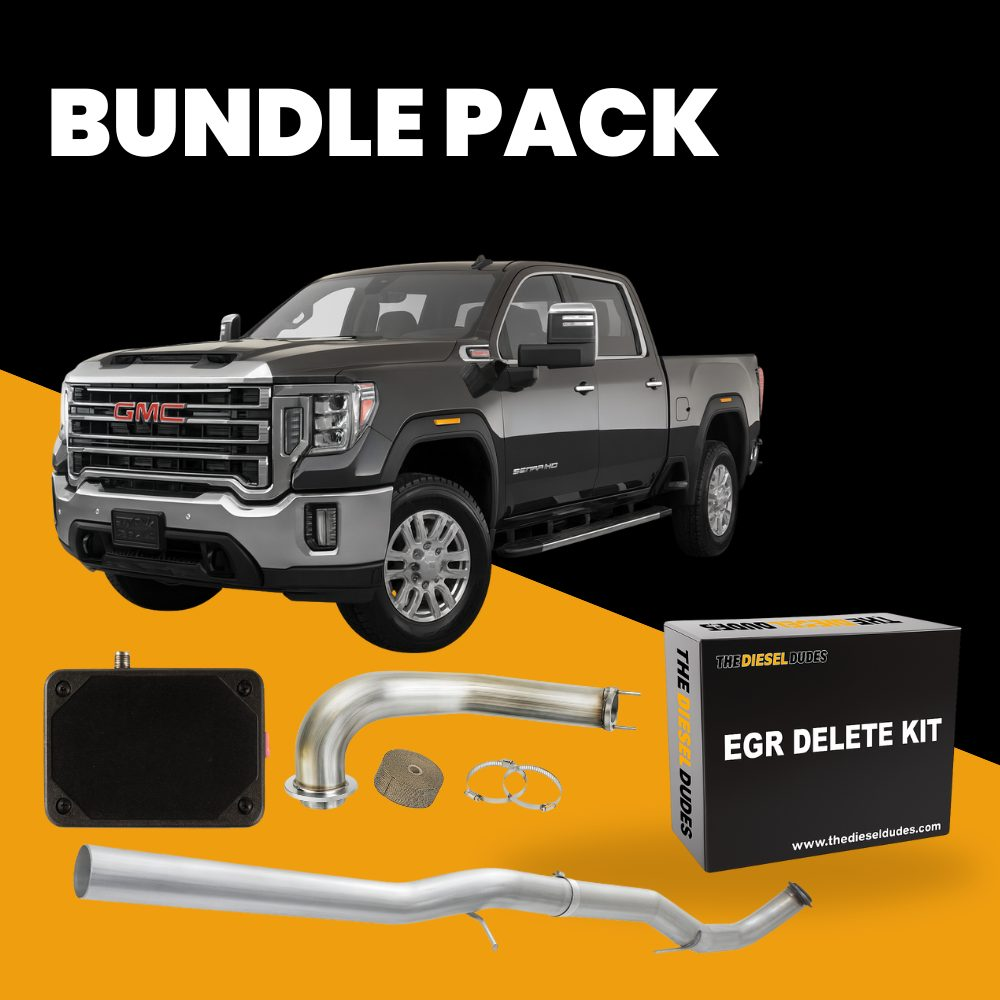 GM Chevy Duramax 6.6 L5P full delete bundle components kit for 2017-2023 diesel trucks.