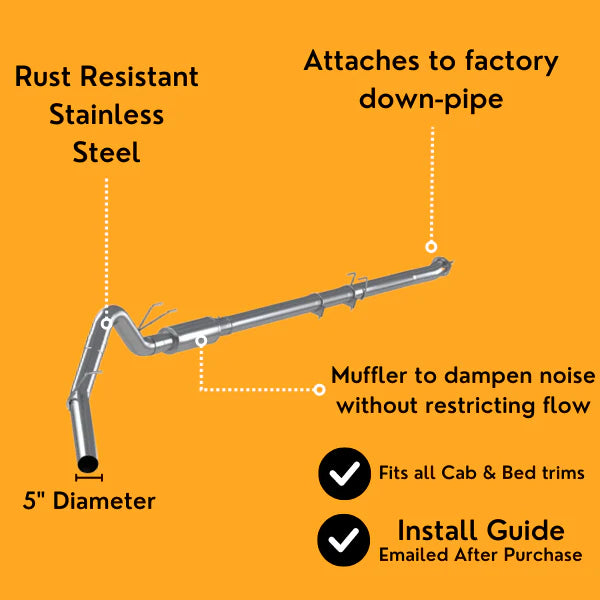 5" Exhaust DPF Delete | Ford 6.7L Powerstroke 2020-2022