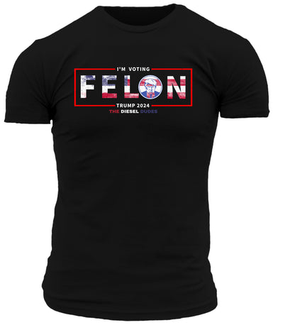 I'm Voting Felon 2024 USA T Shirt